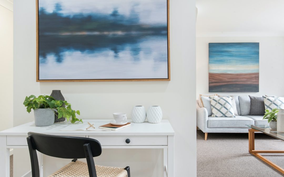 Modern apartment living room in Billings, Montana